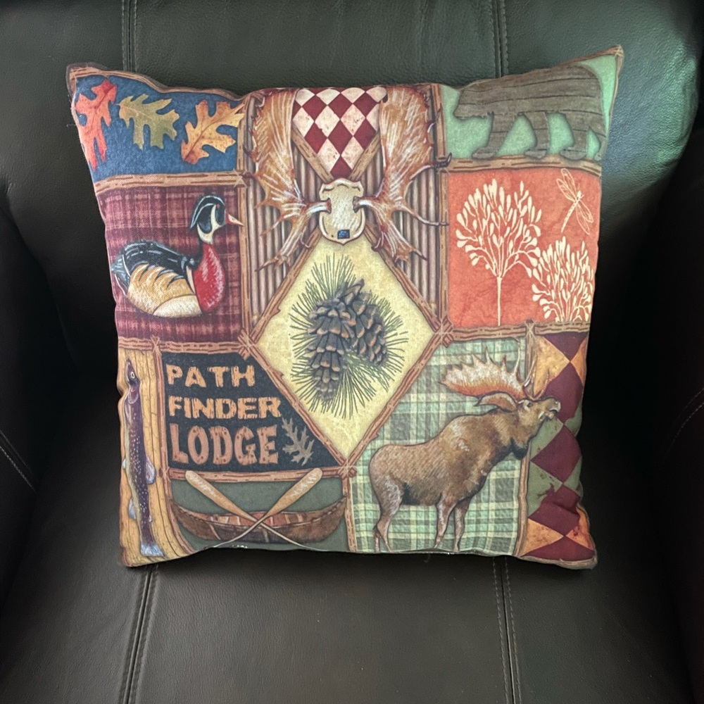 Pathfinder Indoor/Outdoor Throw Pillow-Thumbprintz - Picture 2 of 2